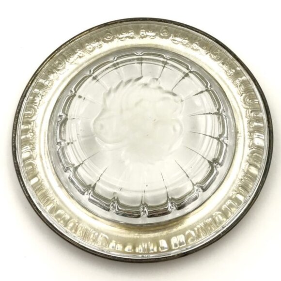 Antique Coasters, Prelude International Sterling Silver Crystal Etched Bowl Set - Picture 2 of 7